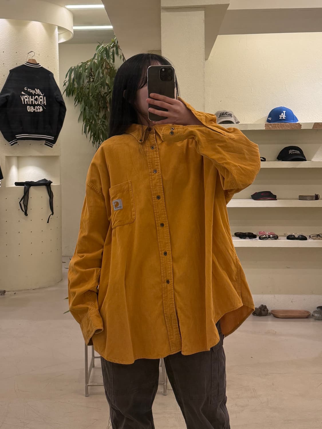 칼하트 코듀로이 포켓 셔츠 U489 상품이미지1