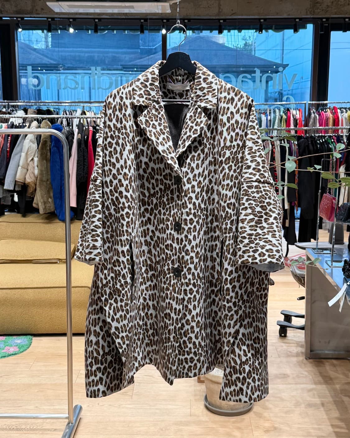 스텔라 매카트니 레오파드 나일론 혼방 코트  상품이미지1