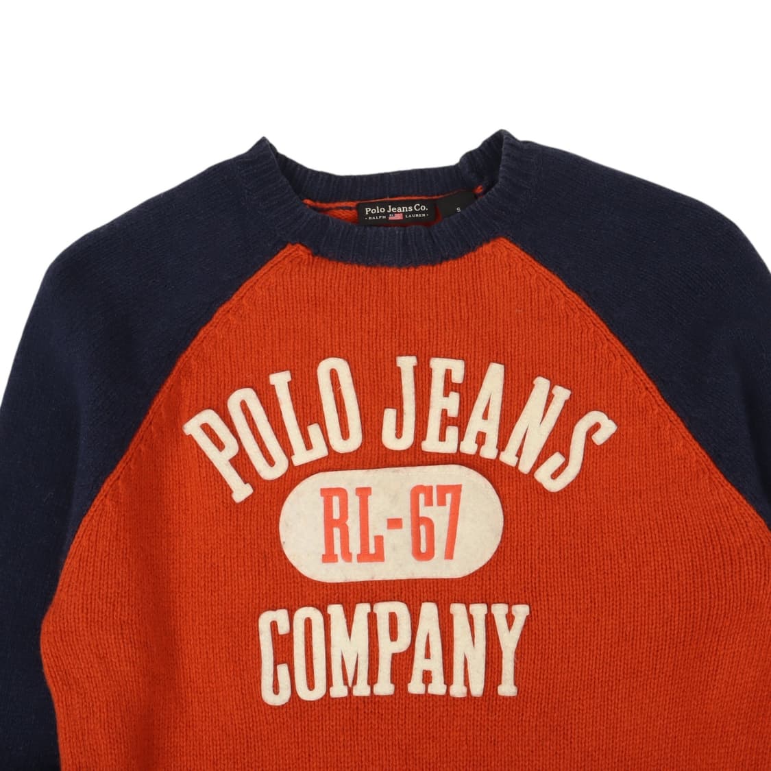 폴로진스 아치 로고 래글런 니트 상품이미지2