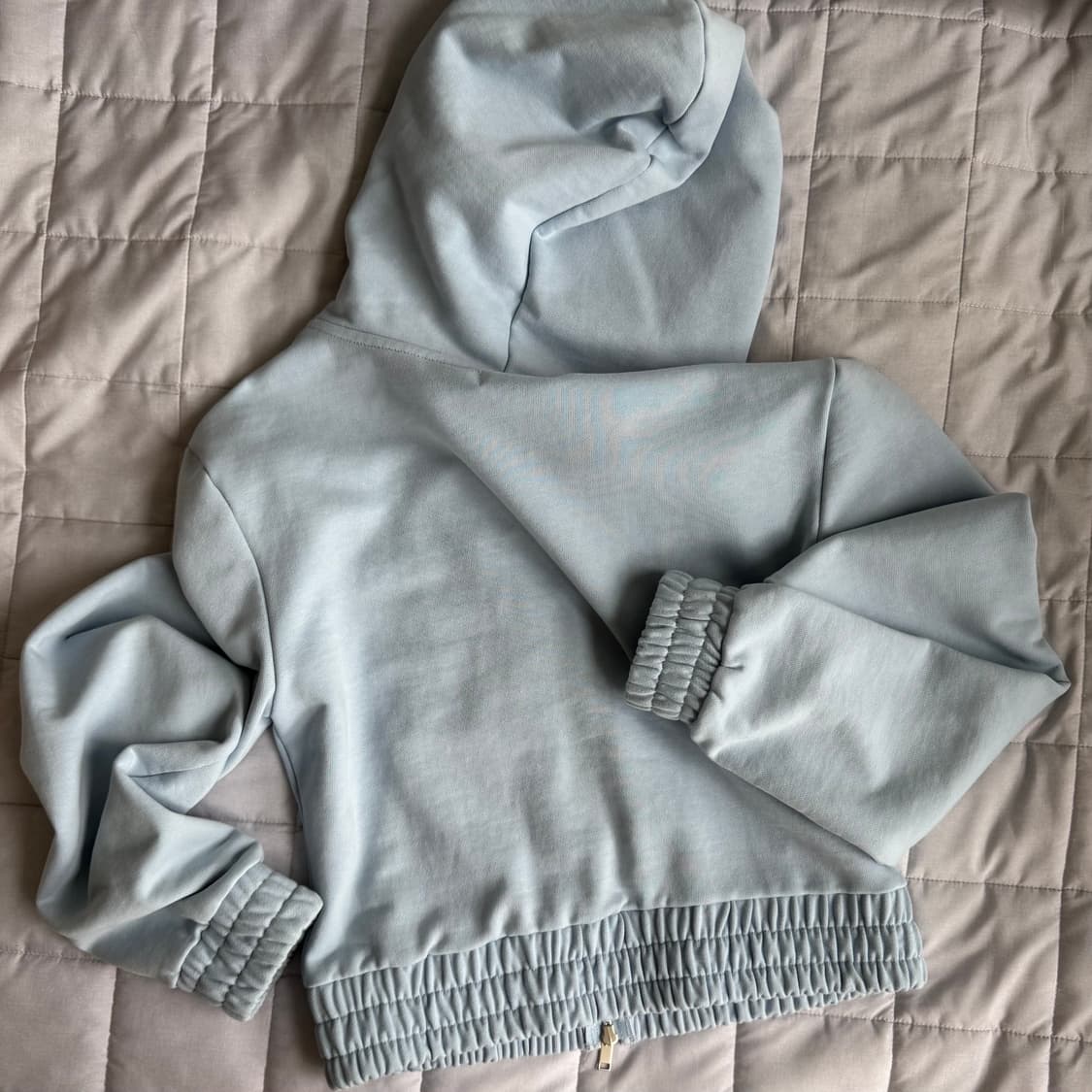 글로니 후드집업 BONNIE CROP ZIP UP BABY BLUE 상품이미지5