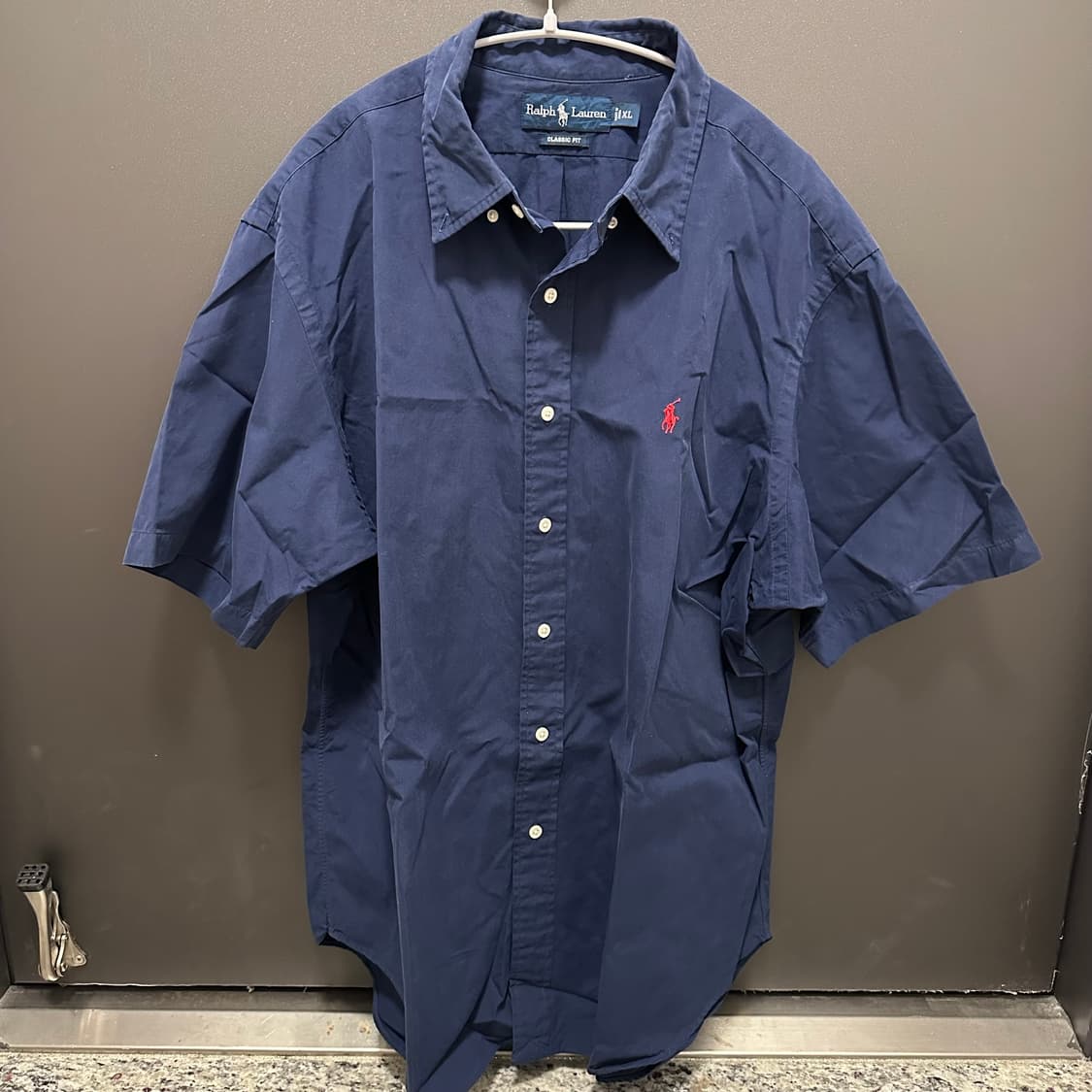 폴로 클래식핏 포플린 반팔셔츠 XL 상품이미지1