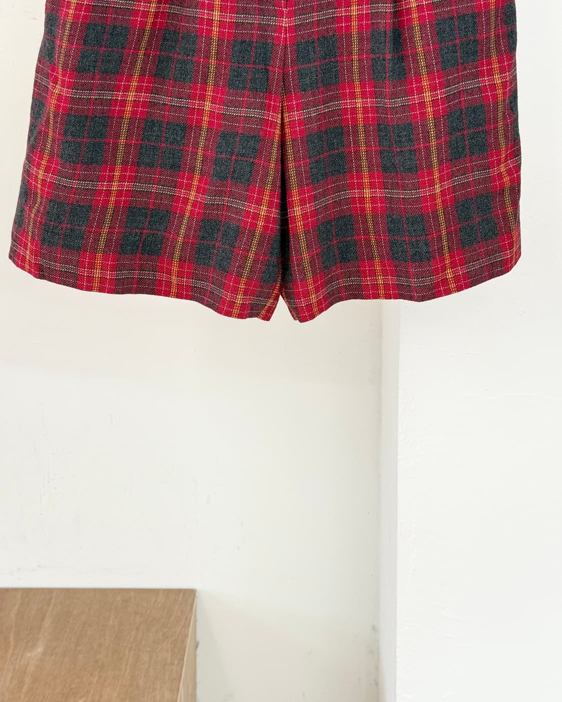 크리스찬 디올 레드 타르탄 플라드 쇼츠 상품이미지3