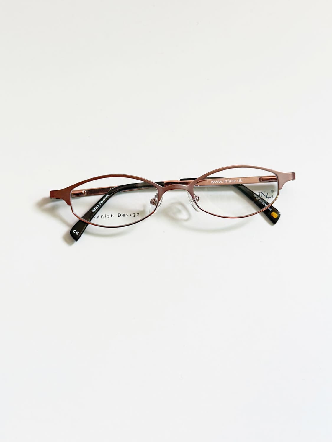 덴마크제 IN FACE 라이트핑크 클럽마스터 프레임 빈티지 안경 상품이미지1