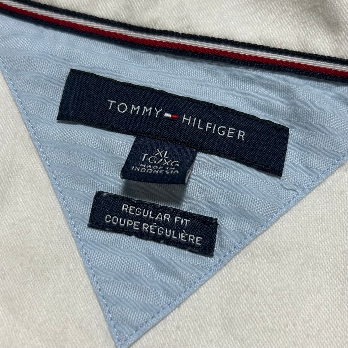 [XXL] Tommy 타미힐피거 아이보리 베이직 셔츠 상품이미지5