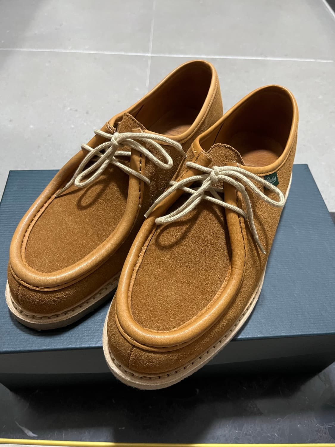 [41.5]파라부트 미카 스웨이드 브라운 위스키 상품이미지1