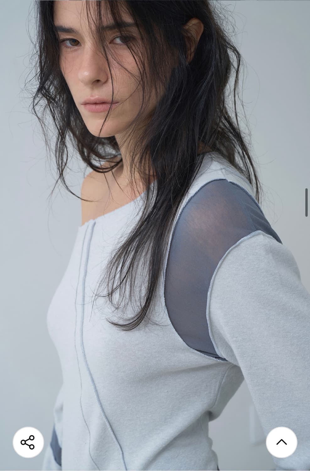 베르소) Natural Cut-out Maxi Dress Mist BL 상품이미지3