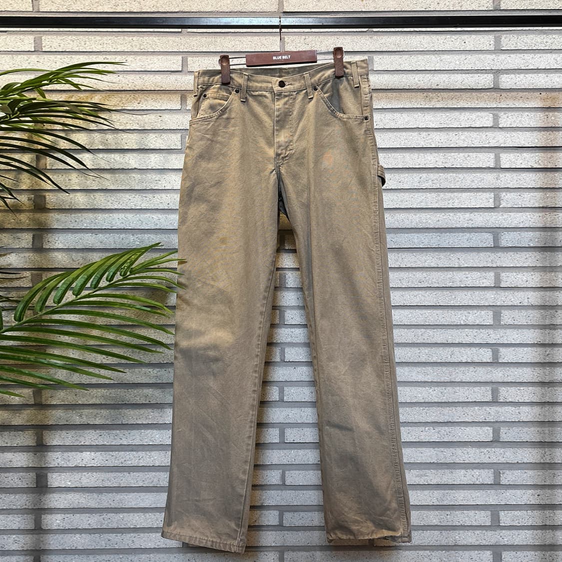 디키즈 헤비게이지 워크 카펜터팬츠 페이드 디테일 샌드 상품이미지2