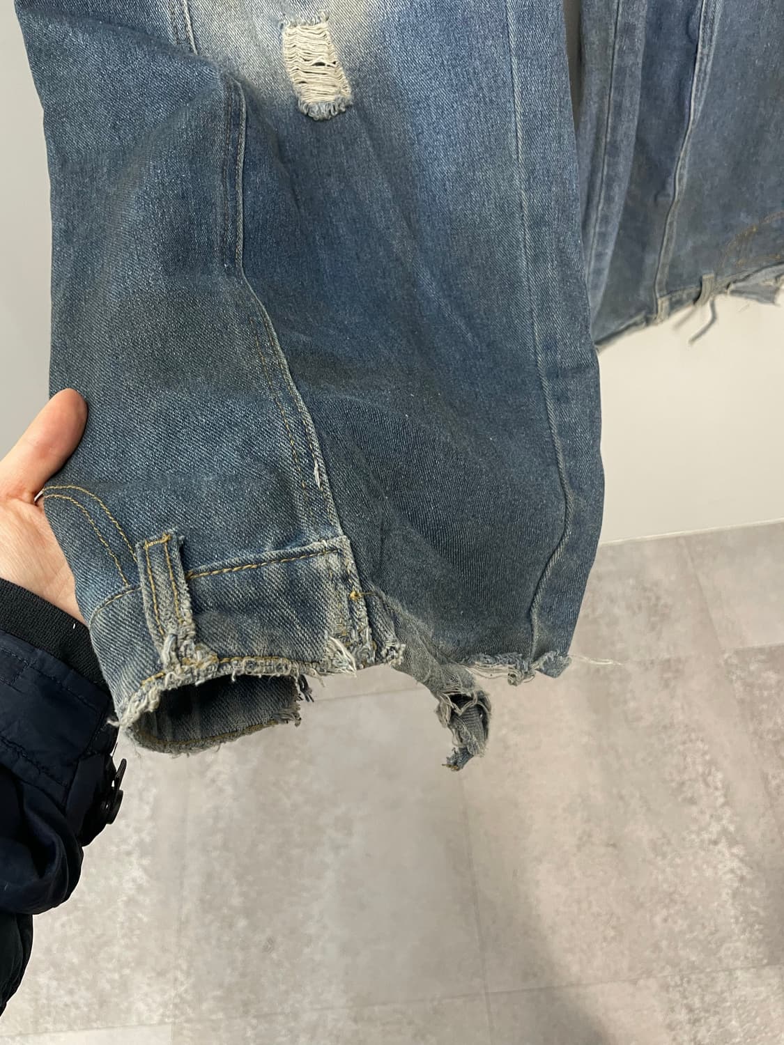 빈티지 데미지 워싱 데님 팬츠 H1869 상품이미지7