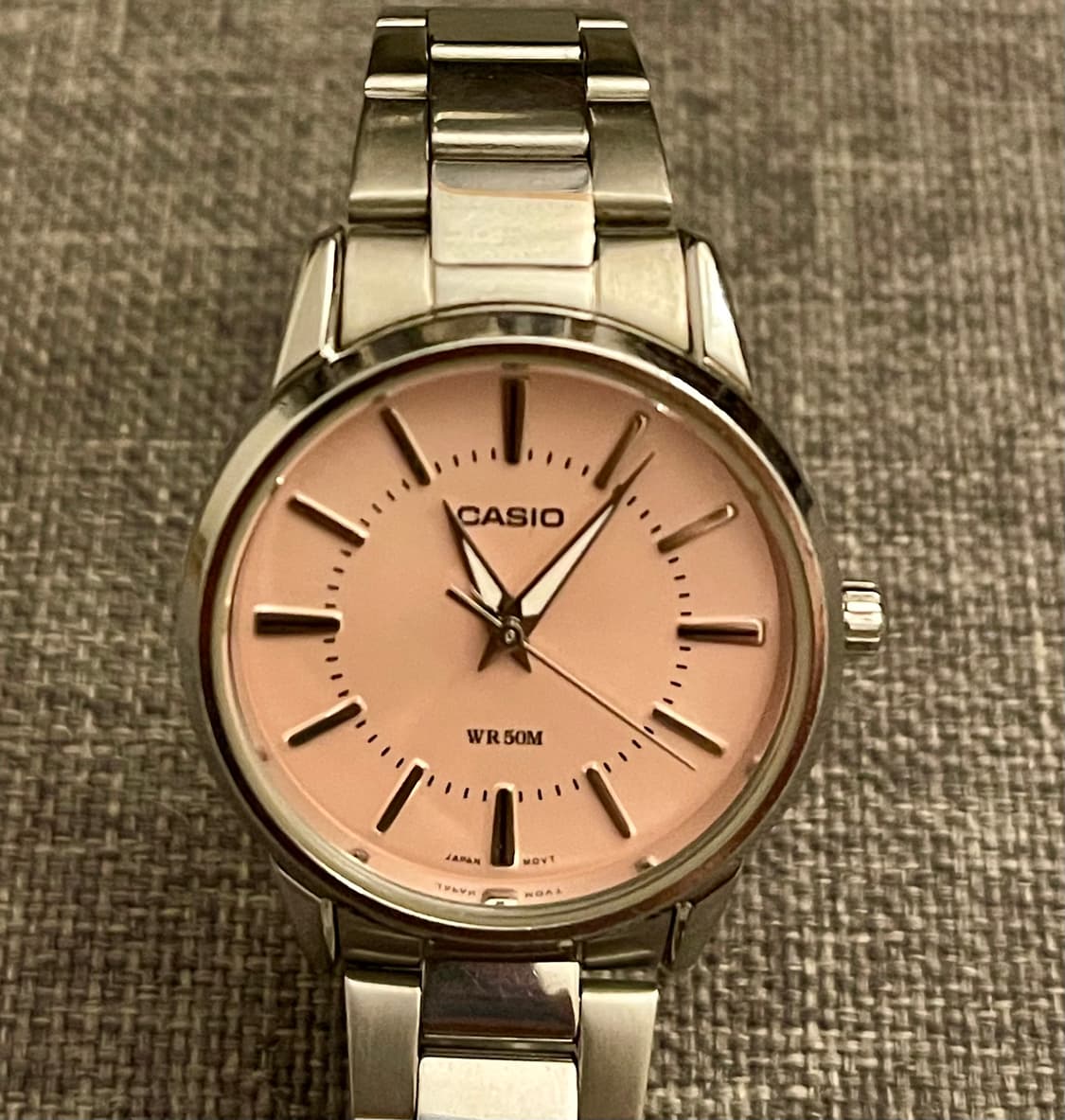 Casio 카시오 실버 메탈 시계 핑크판 (LTP-1303) 상품이미지2