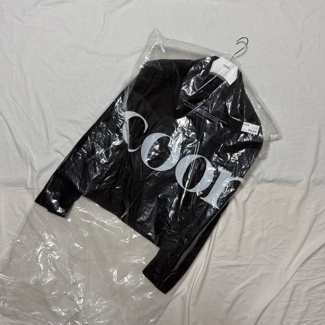 쿠어 스티프 울 블렌드 집업 자켓 (블랙/L) 상품이미지2