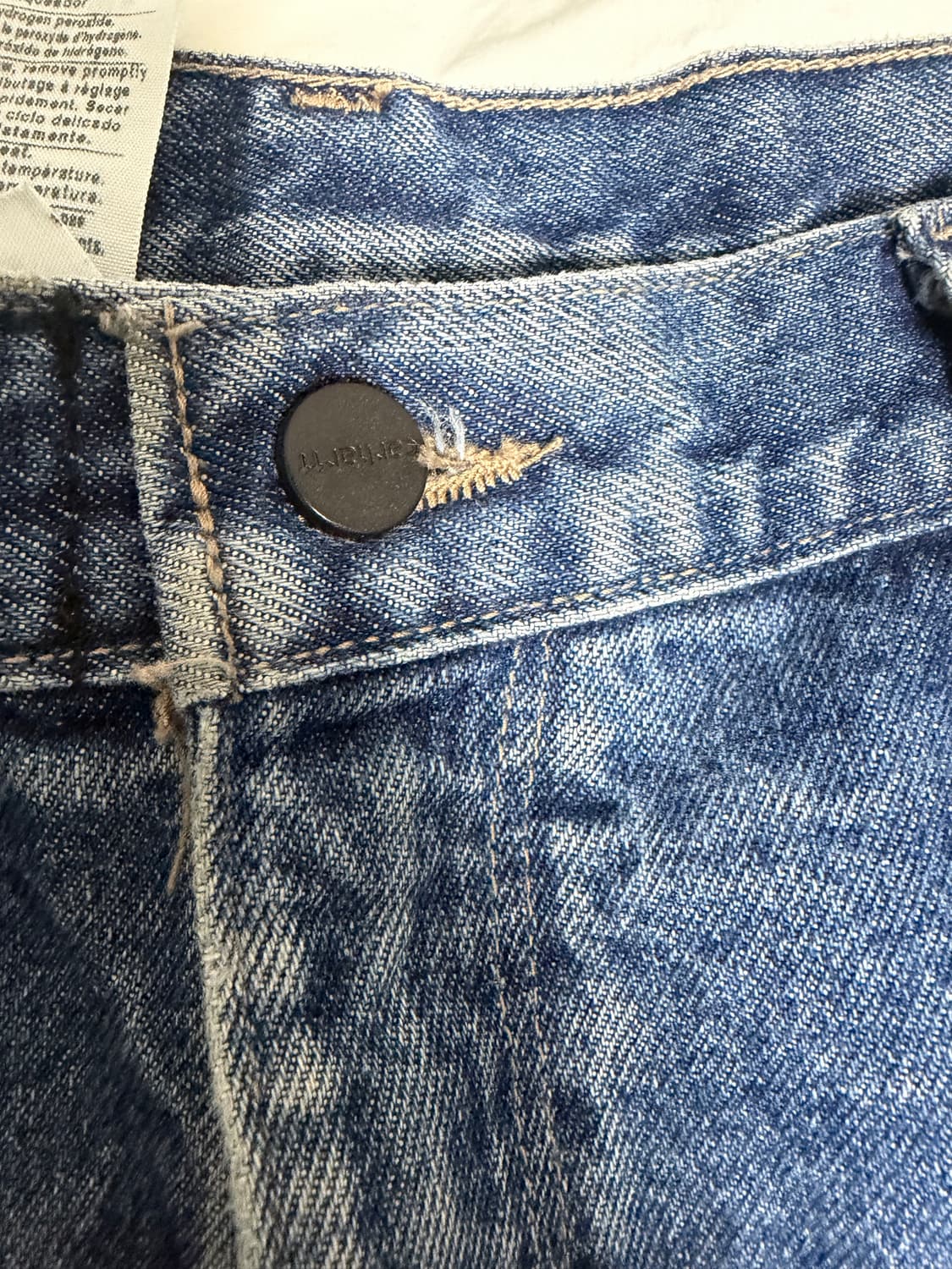 FR 칼하트 더블니 데님 팬츠 38x32 상품이미지3