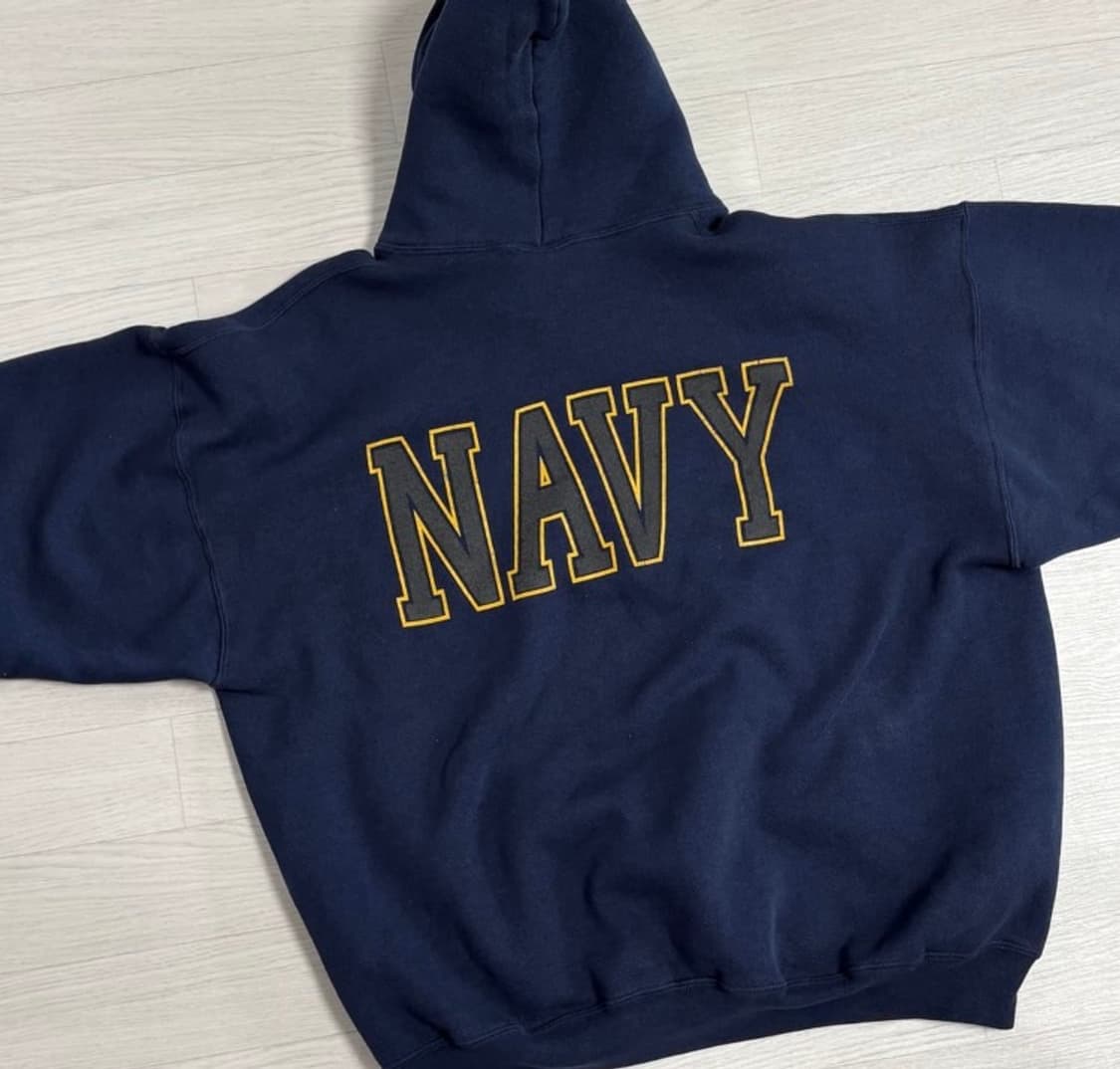 🇺🇸90s Navy Military 후드 상품이미지4