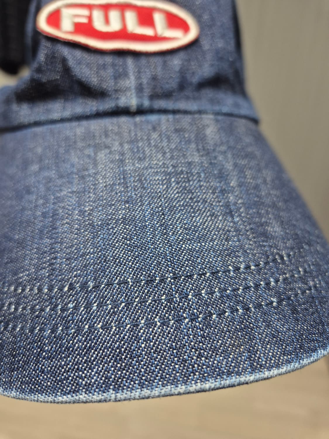 풀카운트 데님 볼캡 레드라운드 로고 (사용감 존재) 상품이미지3