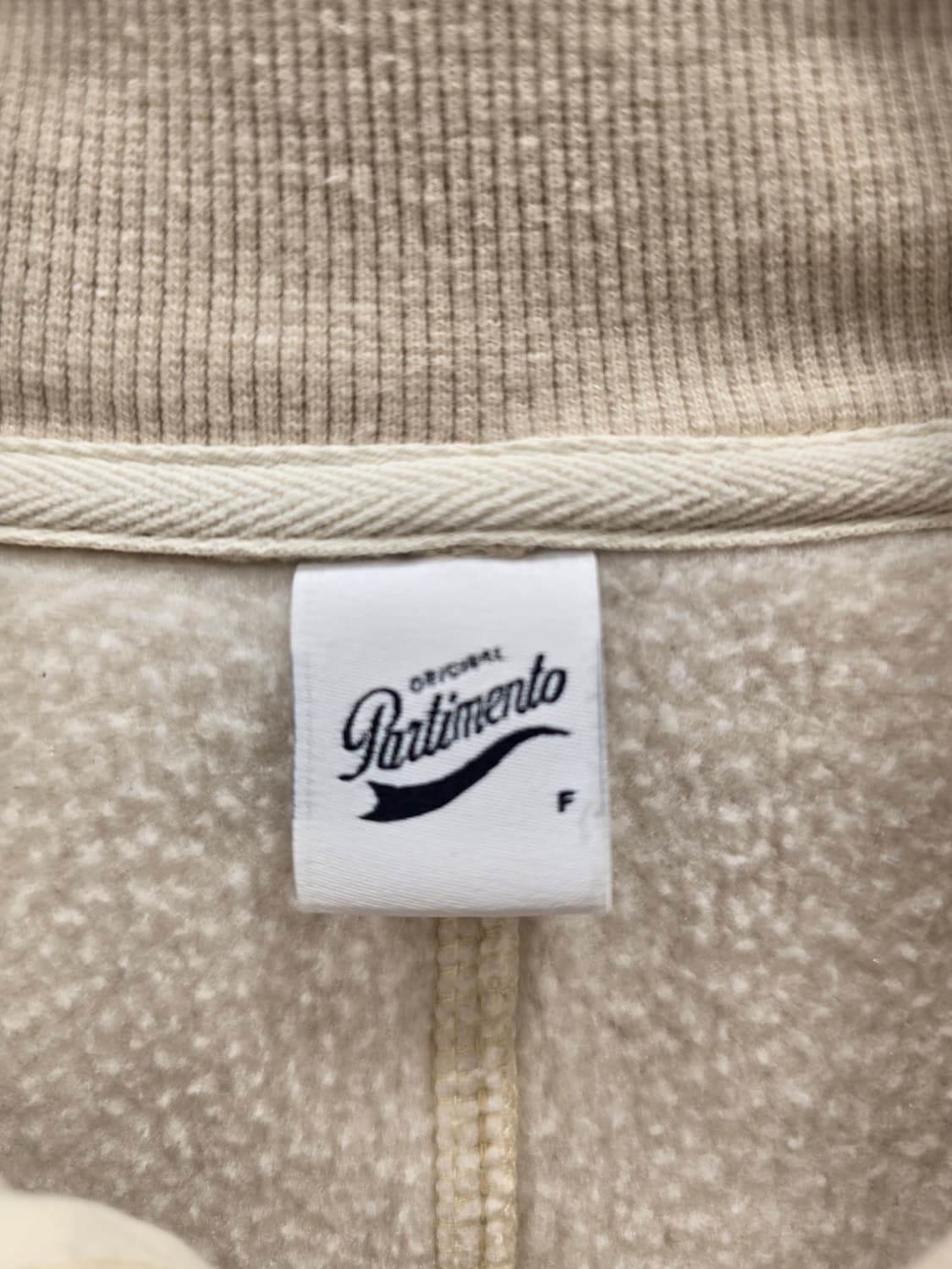 파르티멘토 여성 기모 트랙탑 아이보리 프리사이즈 상품이미지6