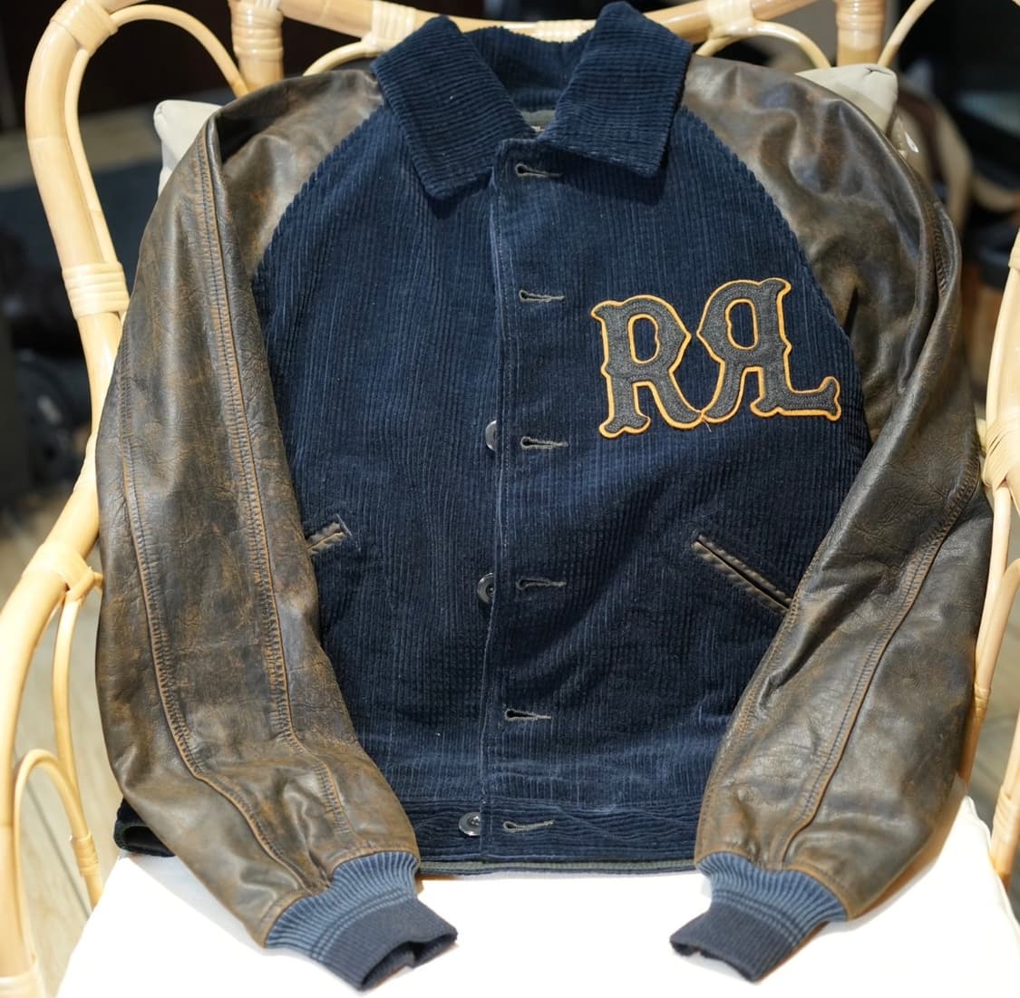 RRL 아플리케 로고 바시티 M 새상품 상품이미지2