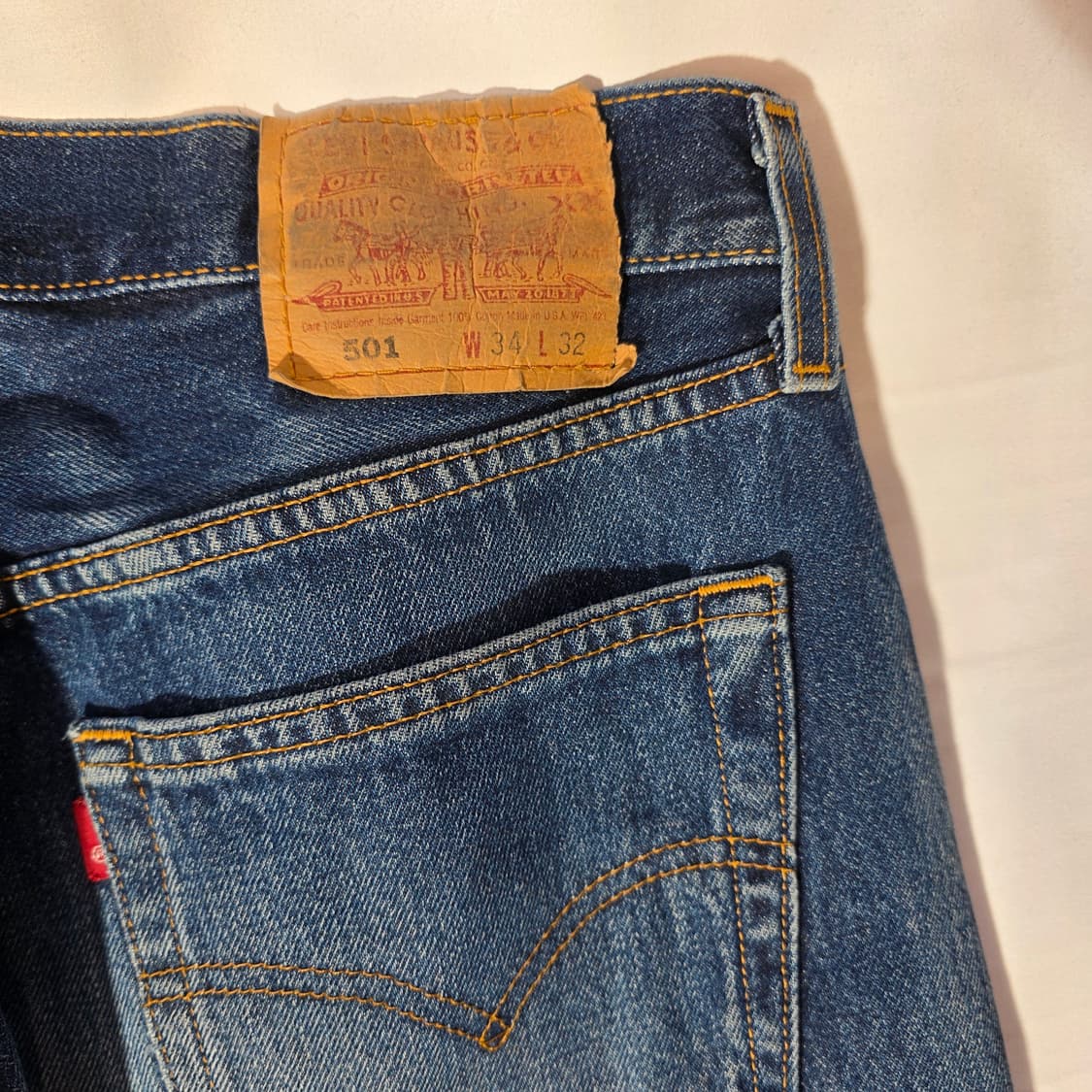 [W34L32]00s 리바이스 USA 501 데님 팬츠 상품이미지7