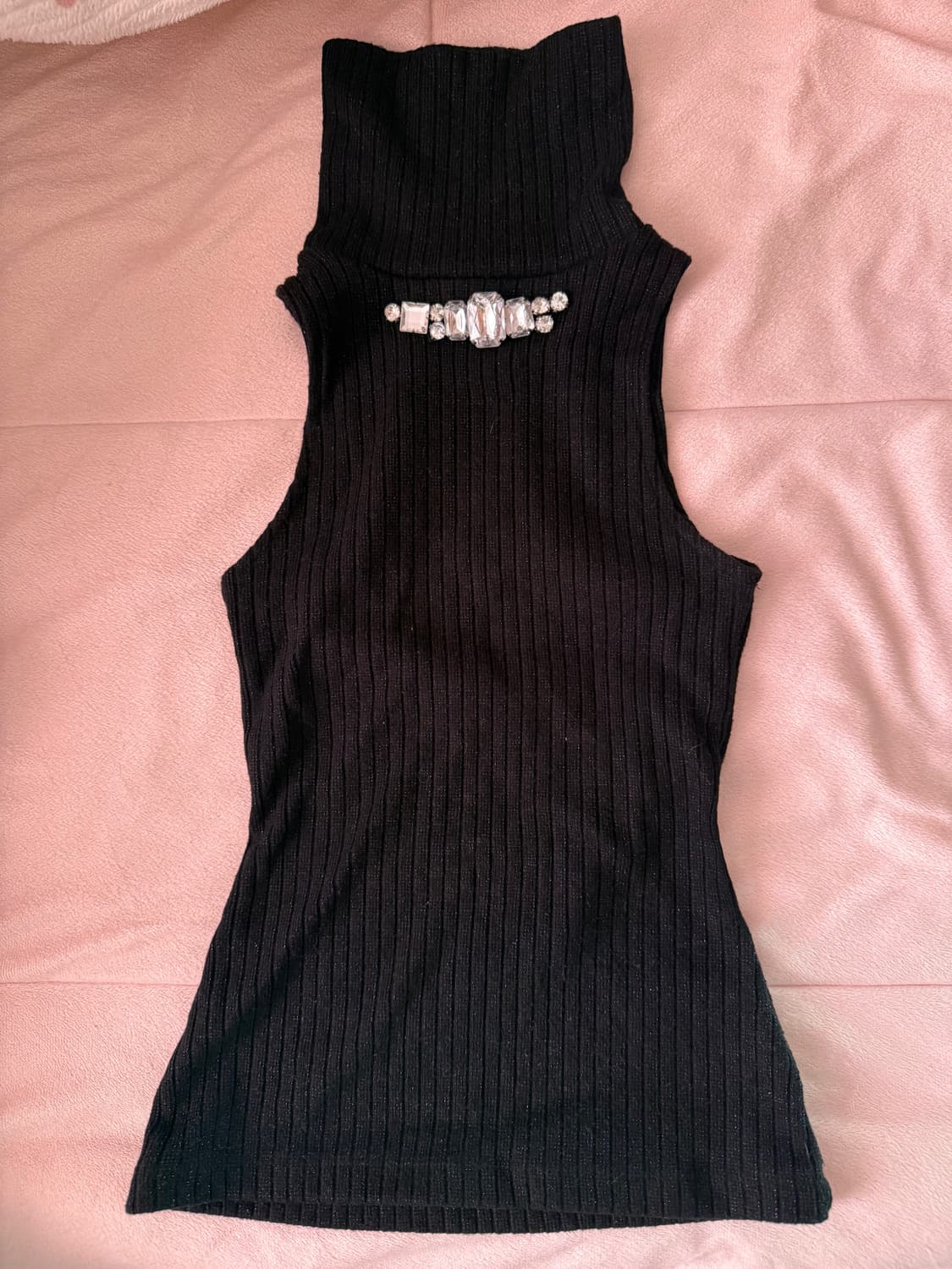 베이비메탈클럽 큐빅 홀터넥 하이 니트갸루폴라탑 엔젤넘버555포어링애즈온 상품이미지4