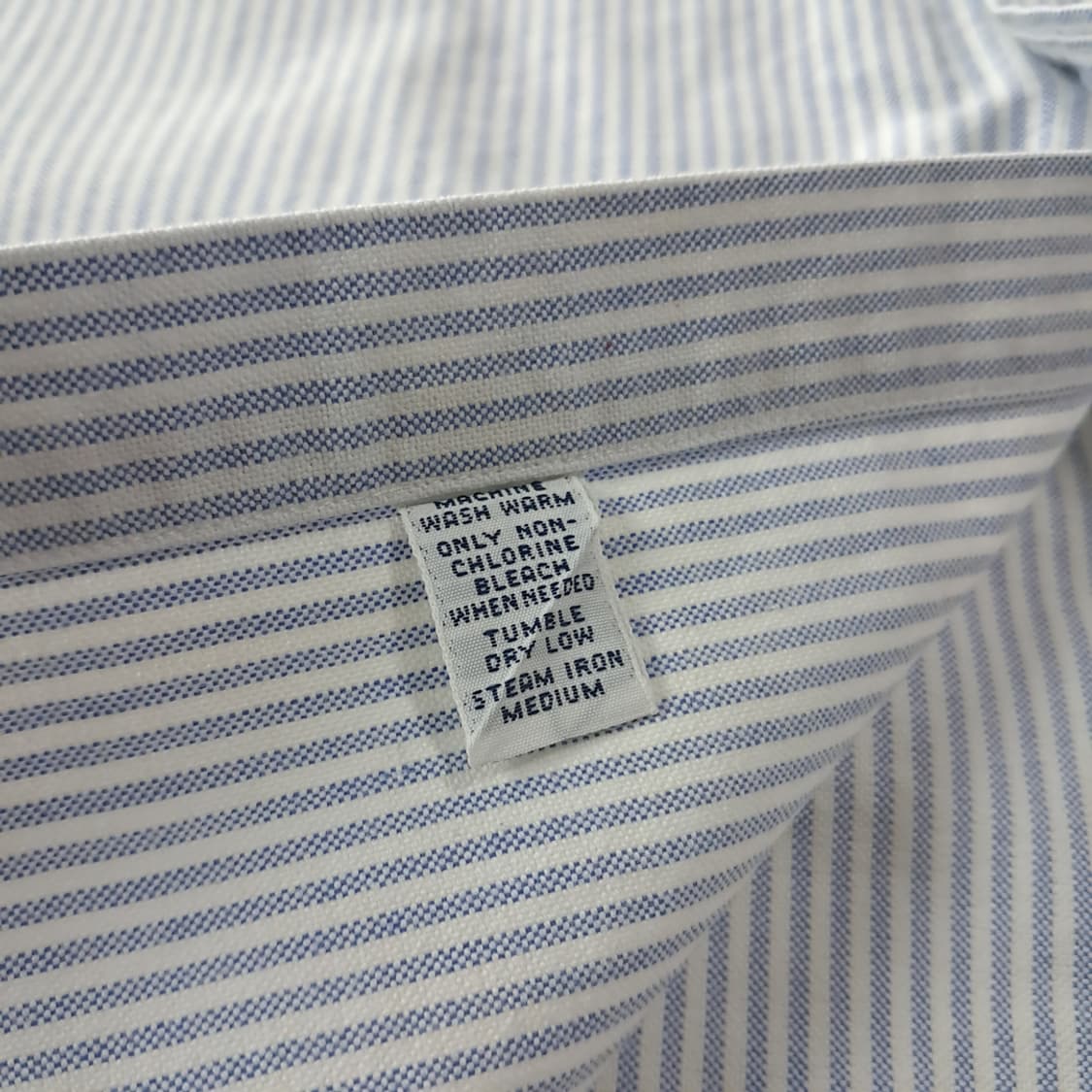 CJ290 2XL 폴로 90s 클래식 블루 핀스트라이프 반팔 셔츠 남방 상품이미지5