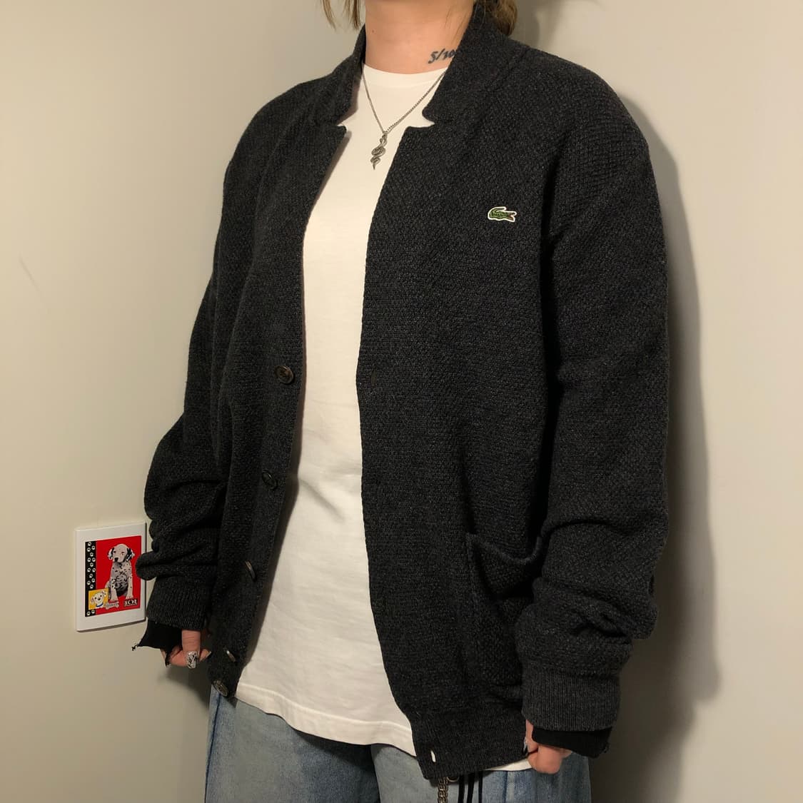 라코스테 보카시 가디건  상품이미지1