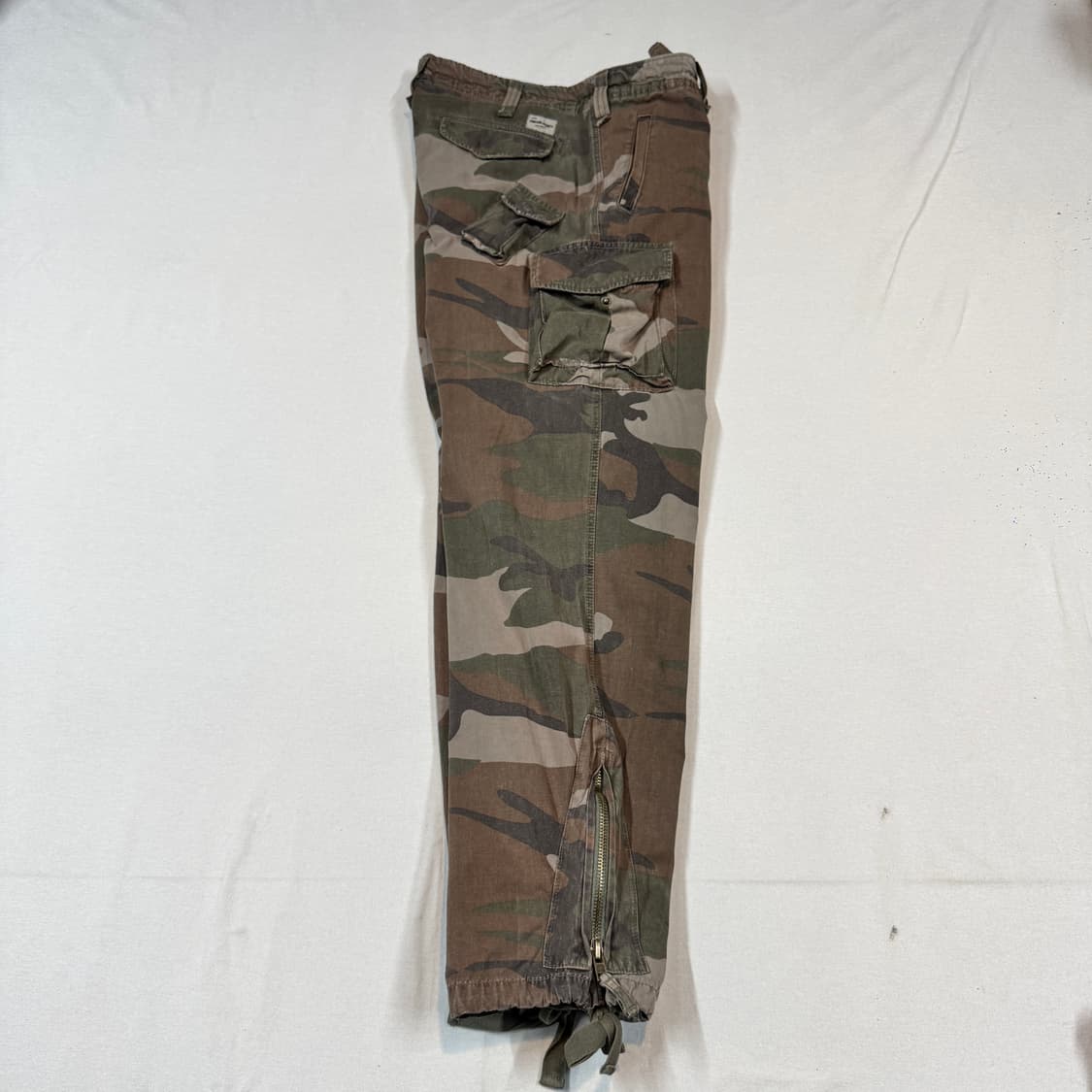 36inch) 빈티지 밀리터리 유틸리티 카고 팬츠 우드랜드 카모 상품이미지8