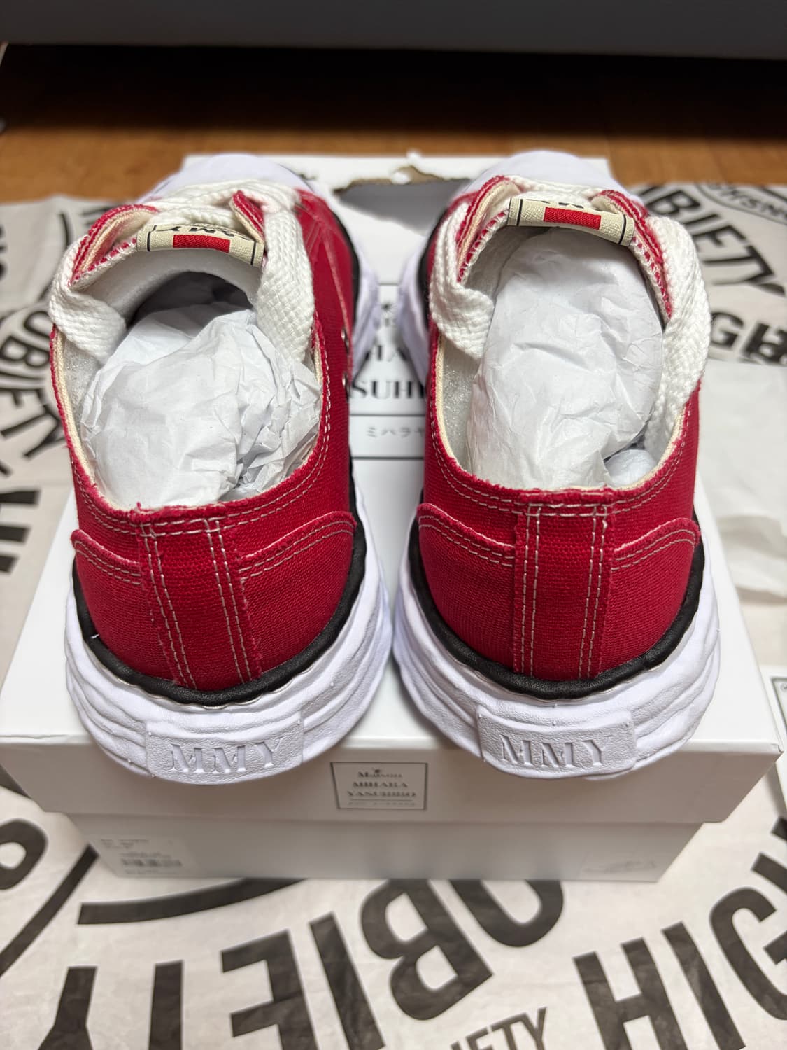 [41] 메종 미하라 야스히로 피터슨23 OG 캔버스 레드 상품이미지4