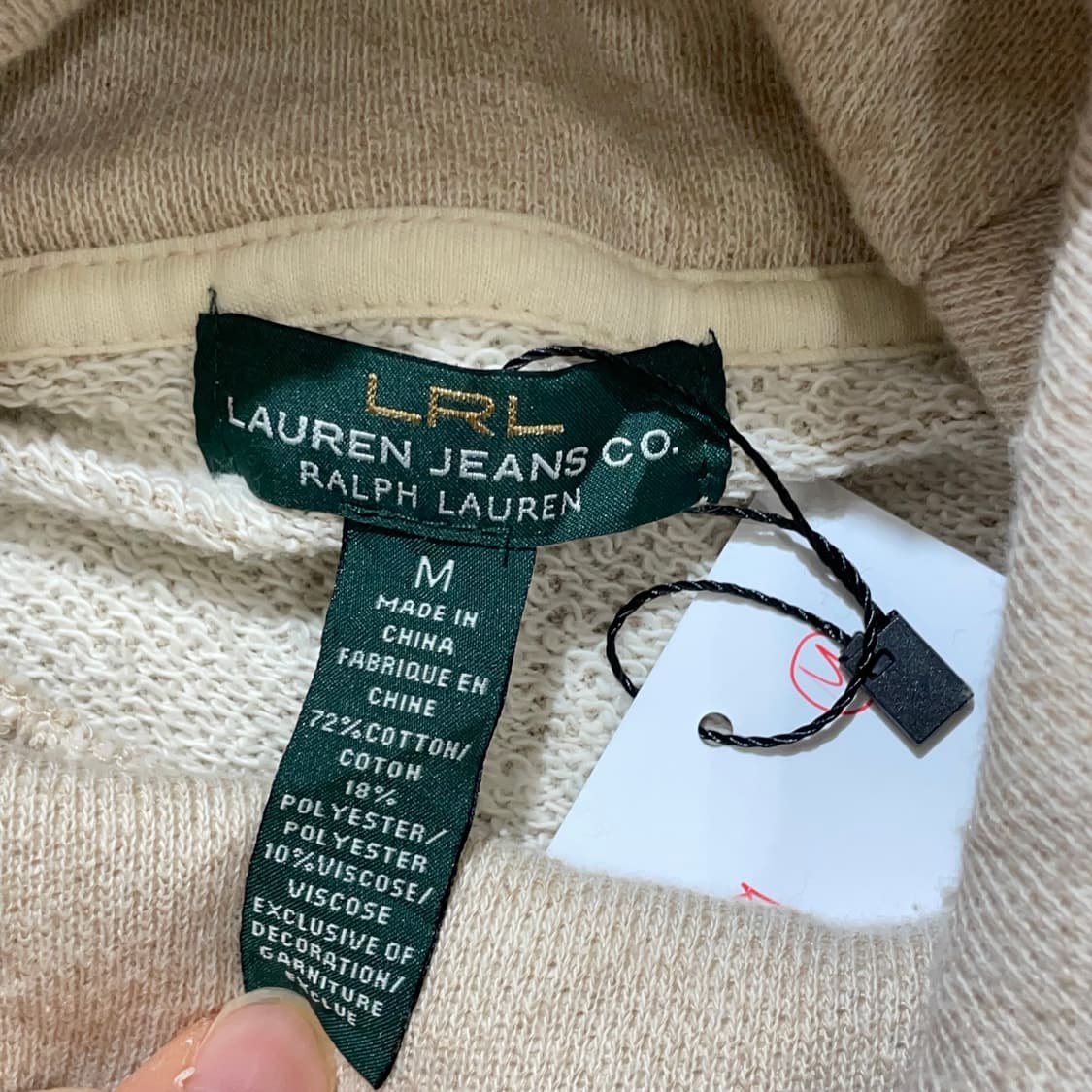 (M) LAUREN 로렌 랄프 로렌 진스 후드 니트 상품이미지7