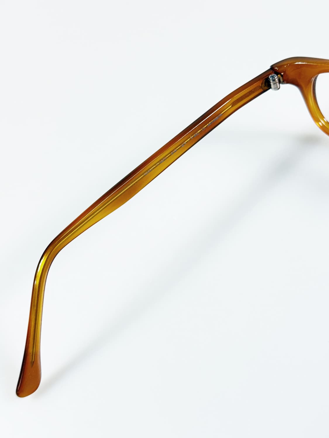 일본제 MINE 엠버 브라운 뿔테 스퀘어 빈티지 안경 상품이미지7