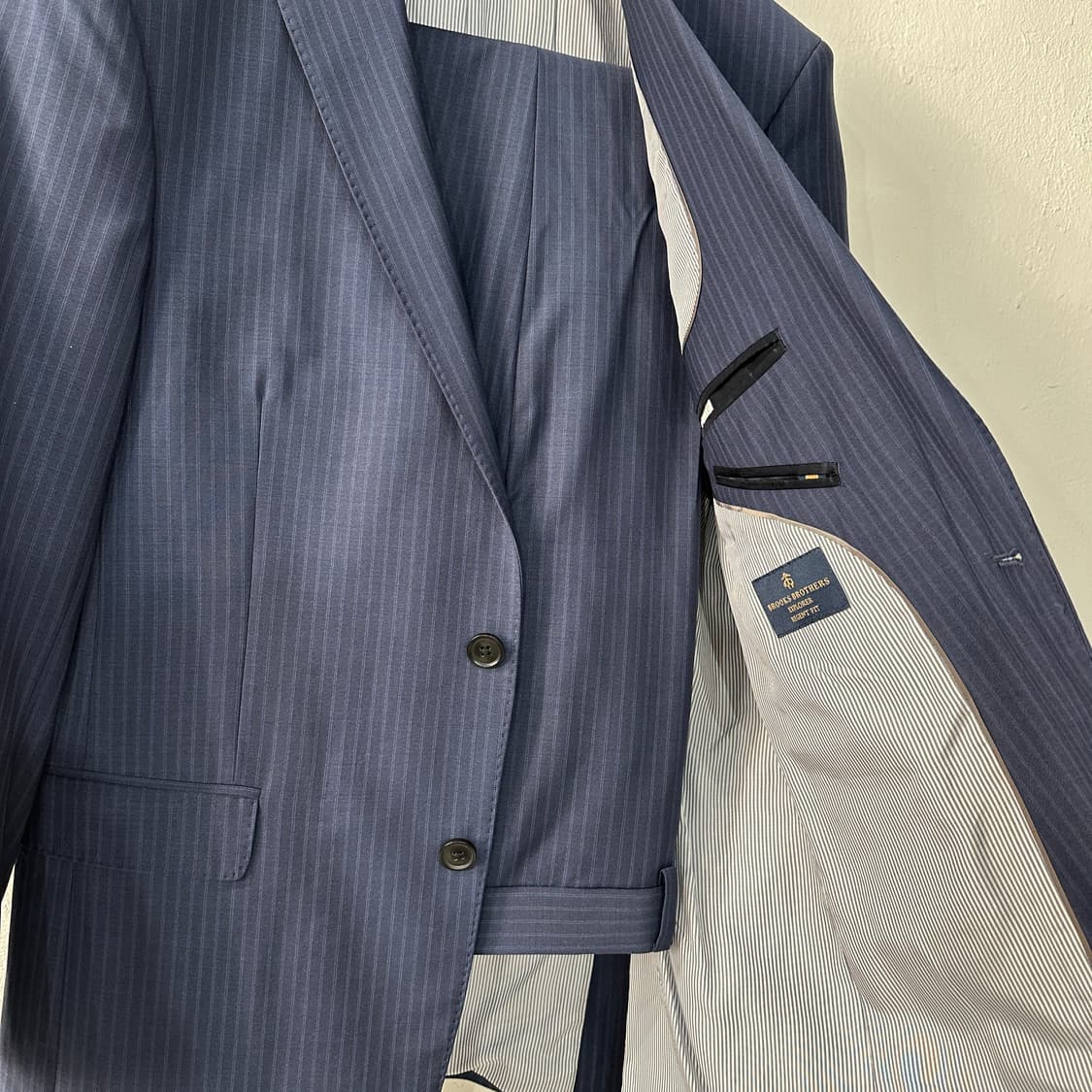 브룩스브라더스 스트라이프 셋업 수트 38R 상품이미지3