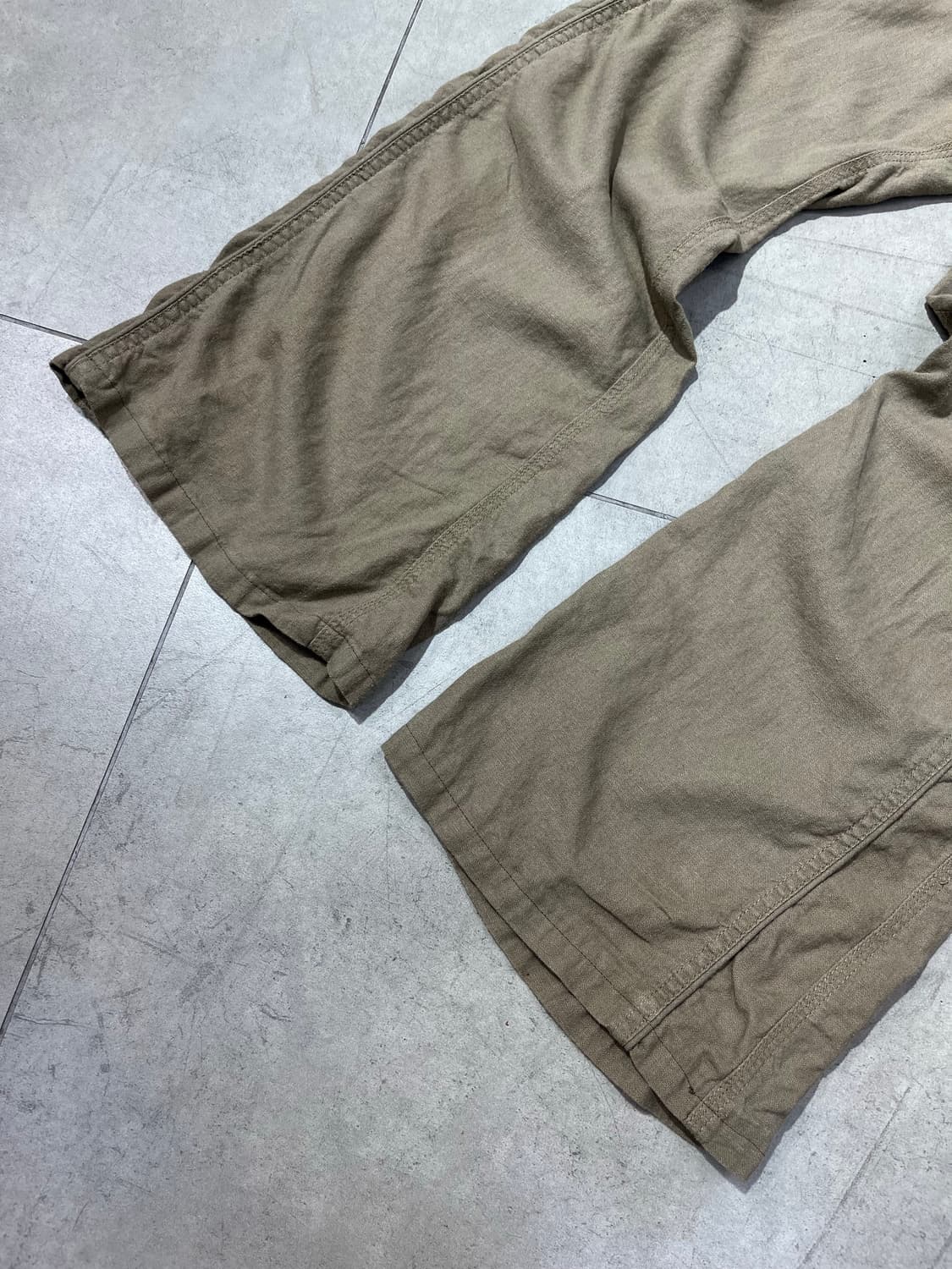 일본빈티지 린넨 부츠컷 팬츠 상품이미지2