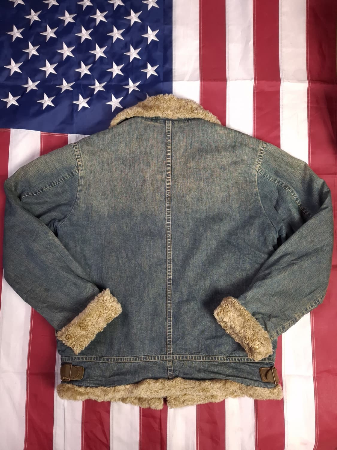 오리지날 90's 일본판 JOHNBULL 데님  B-3 항공자켓 상품이미지10