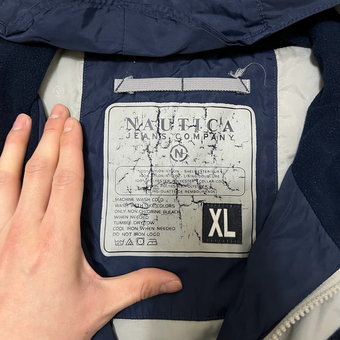 노티카 진스 올드스쿨 후드 바람막이 자켓 XL/105  상품이미지5