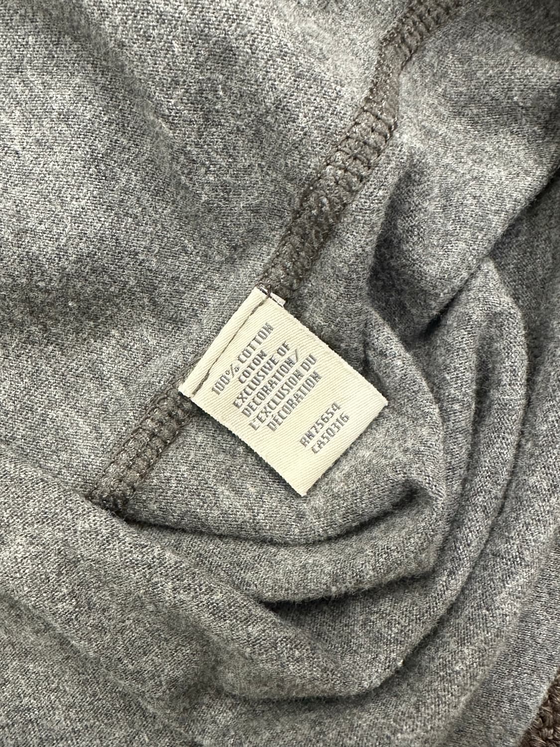 S)아베크롬비 빈티지 여성 그레이 로고 반팔 상품이미지3