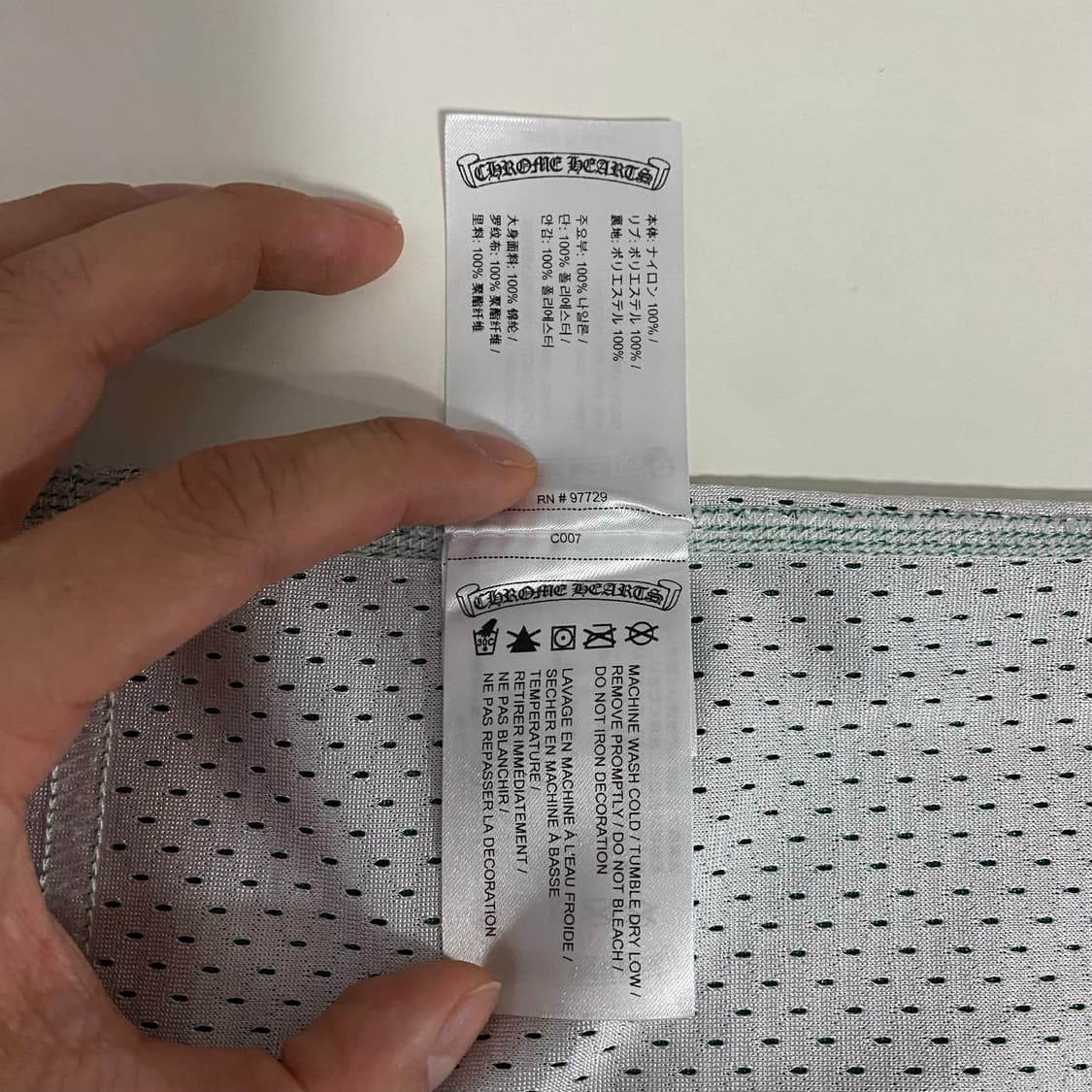 [L] 크롬하츠 리버시블 메쉬 바스켓볼 져지 나시 그린 상품이미지8