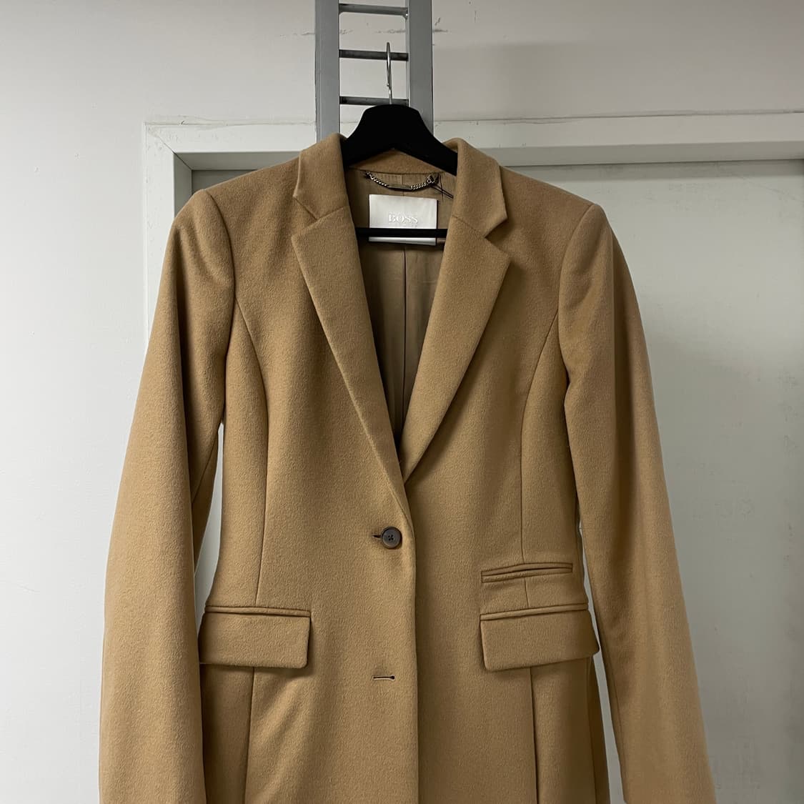 휴고보스 베이지 롱 코트 34(W) 상품이미지2