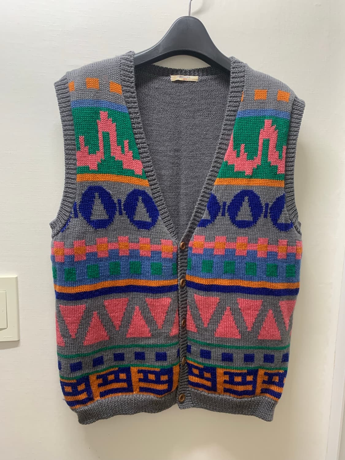 빈티지 울 니트 베스트 상품이미지1