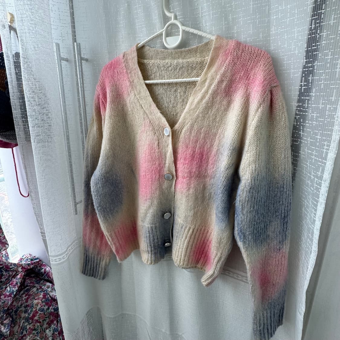 파스텔 솜사탕 니트 가디건 프리 상품이미지1
