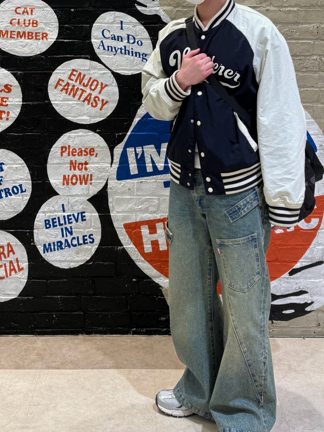 ADSB 앤더슨벨 X 리바이스 우먼 오버레이 진 틴티드 인디고 상품이미지3