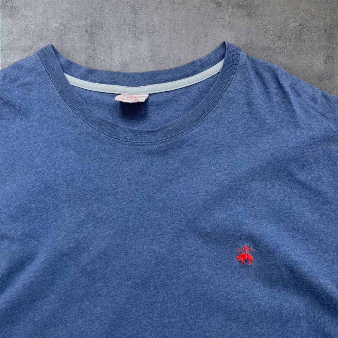 브룩스 브라더스 연블루 자수 로고 반팔 티셔츠 XXL 상품이미지2