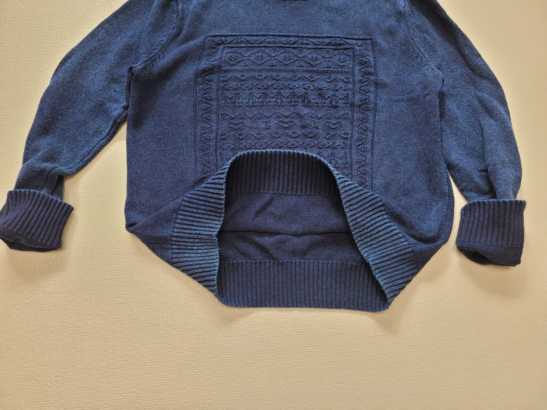 스파오 SPAO 남자 워싱 니트 105 인디고 상품이미지6