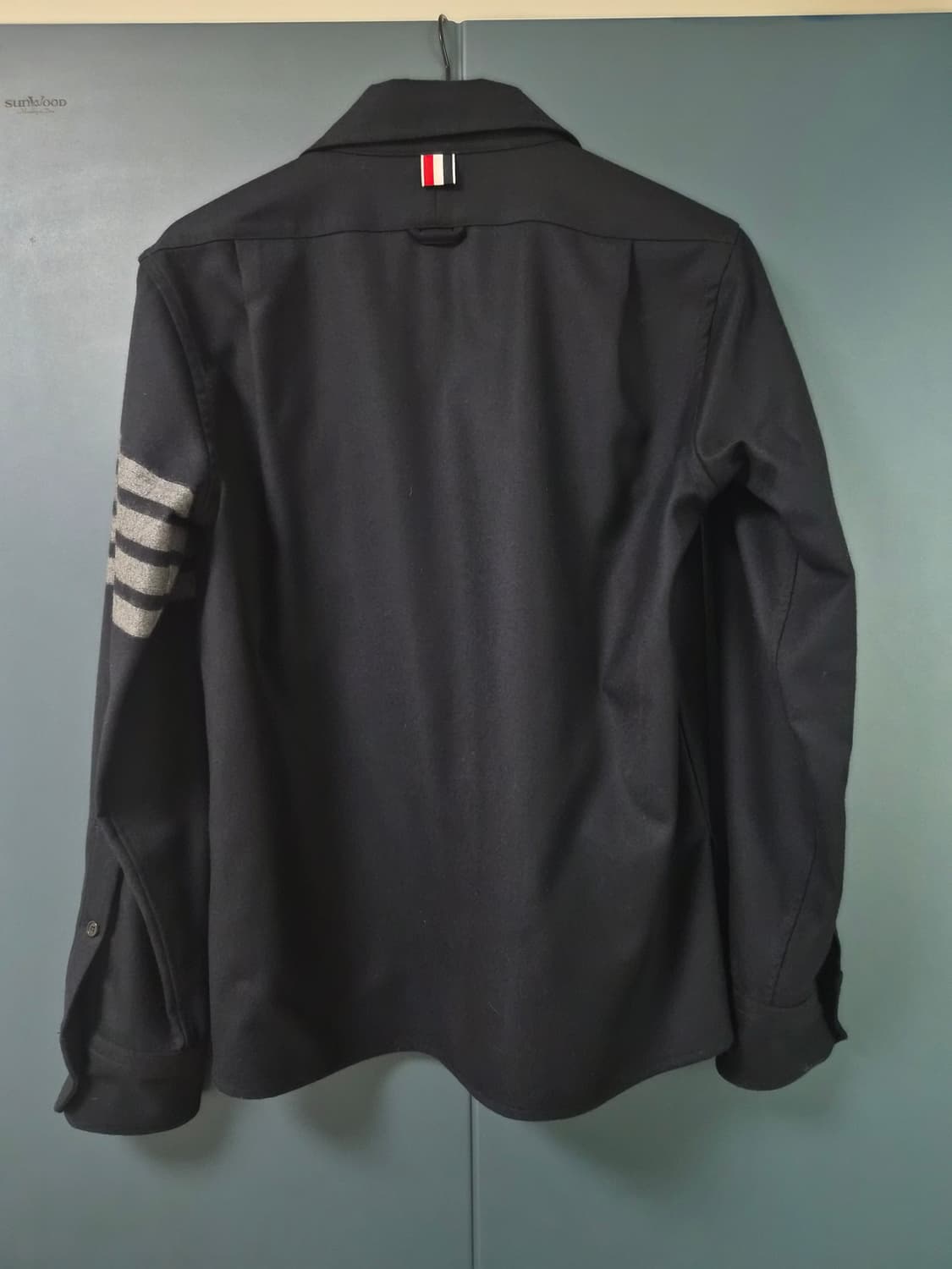 톰브라운 울 플란넬 셔츠 블랙 2사이즈 상품이미지5