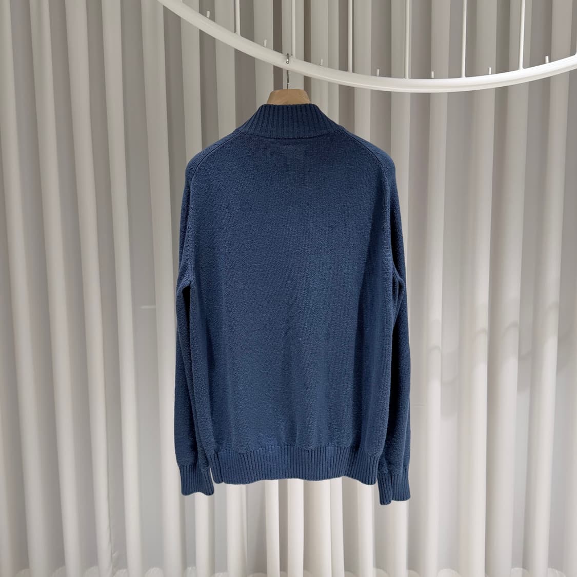 (A+/52) / 로로피아나 하이넥 집업 니트 자켓 상품이미지7