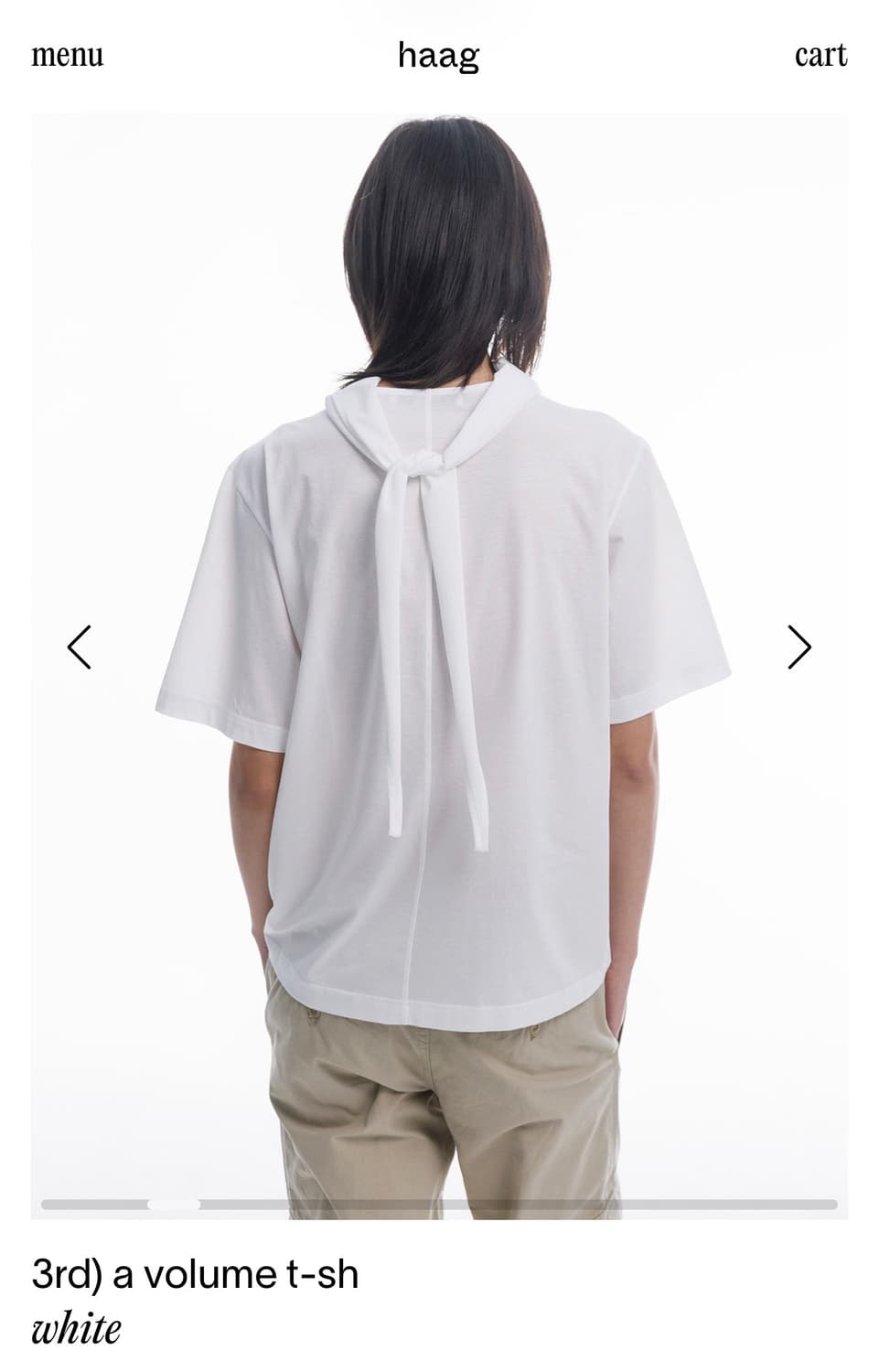 Haag  a volume t-sh white 상품이미지2