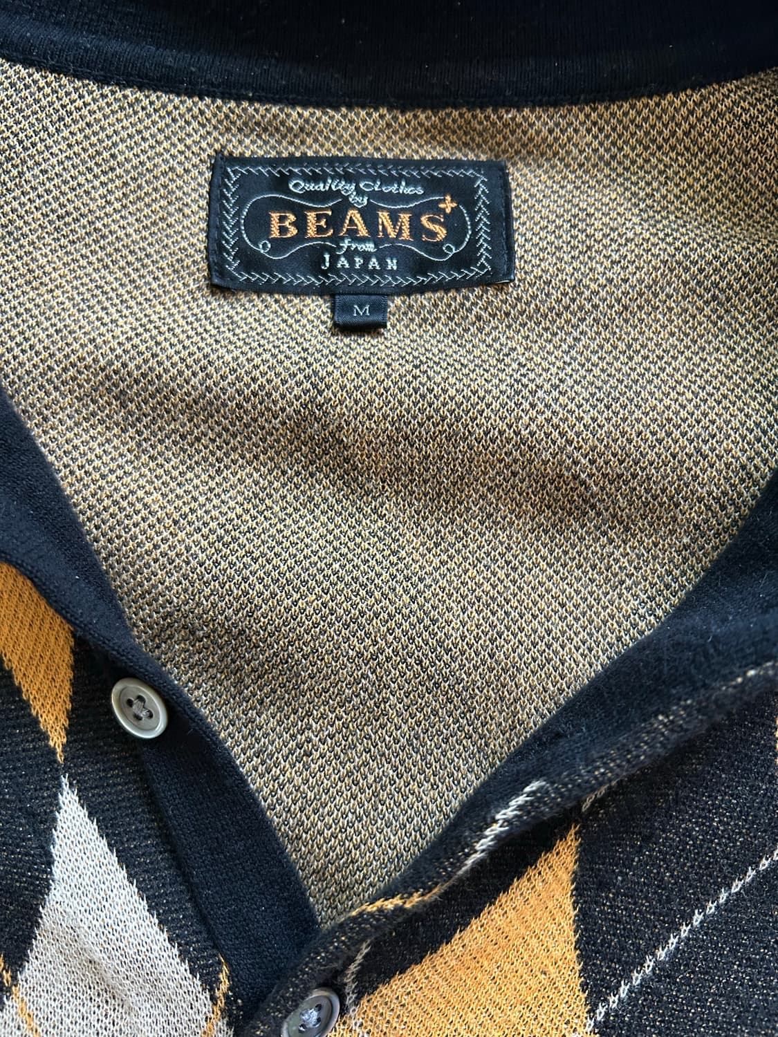 Beams plus 아가일 패턴 피케셔츠 상품이미지2