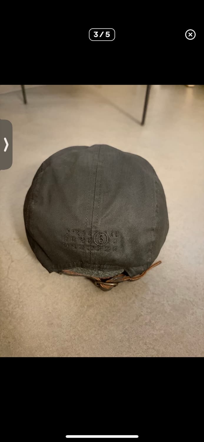 슈프림 x MM6 메종 마르지엘라 페인티드 캠프캡 블랙 상품이미지3