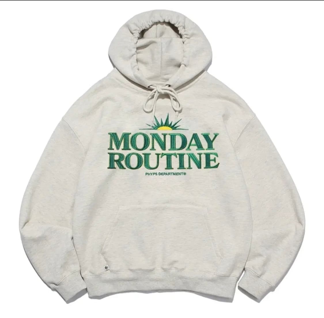 피지컬에듀케이션 먼데이루틴 후드티 상품이미지1