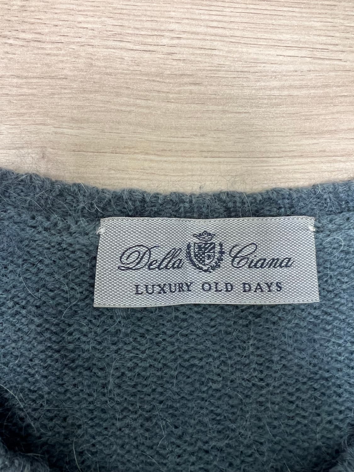 델라치아나(Della Ciana) / 울모헤어 아가일 니트 / 46 상품이미지7