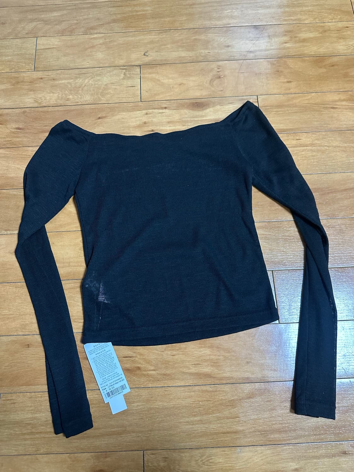 큐리티 C LETTERING SEE-THROUGH T-SHIRT_BLAC 상품이미지4