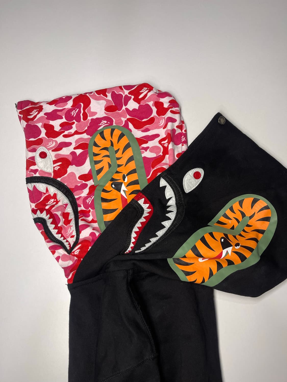 베이프 샤크 후드집업 핑크 카모 M 상품이미지2