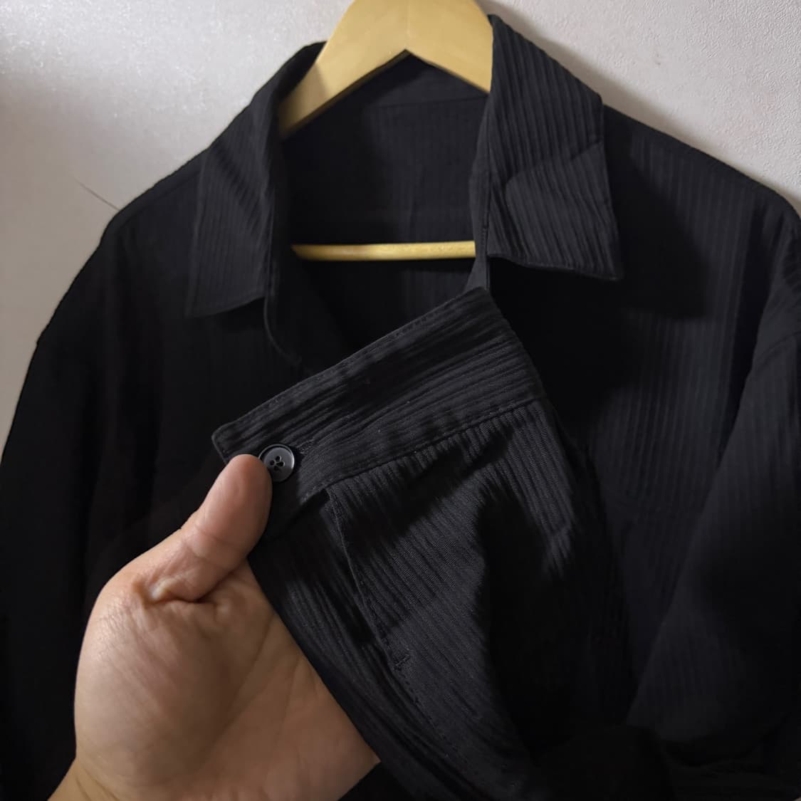 시스템옴므 남성 디테일 오버셔츠 100 (남성 100-105정도) 상품이미지4