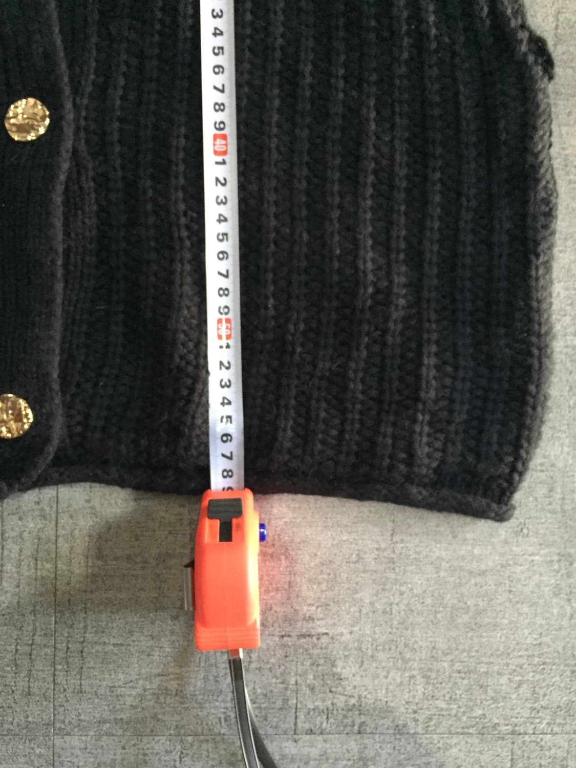 일본빈티지 올드스쿨아메카지 쓰리버튼 니트베스트 블랙 상품이미지3